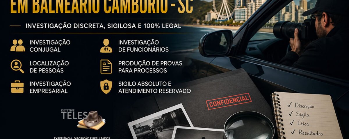 Detetive Particular em Balneário Camboriú-SC